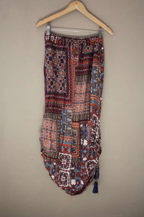 Boho Skirt with Ruchin of Sides (Medium / Large)