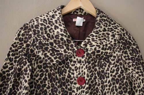 Animal Print Vintage Jacket (XS)