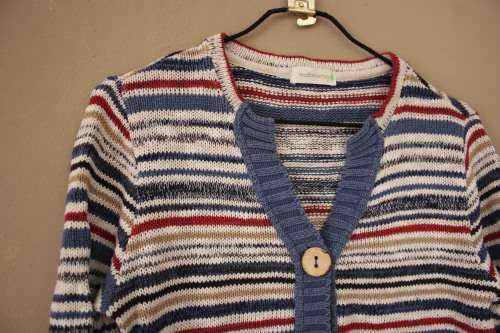 Vintage `Woolworths` Boho Knit Cardigan (Medium)