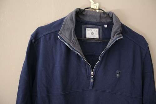 Vintage Navy Blue Sweat Shirt (Medium / Large)