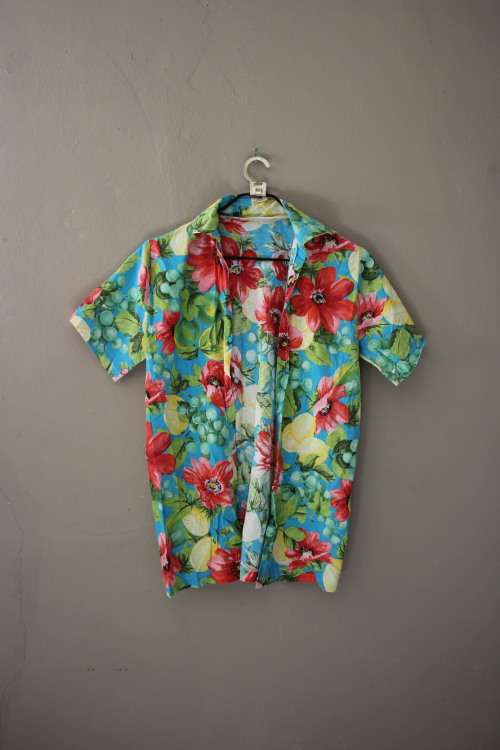 Vintage Tropical Kimono Style Top (Small / Medium)
