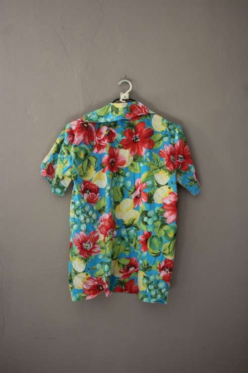 Vintage Tropical Kimono Style Top (Small / Medium)