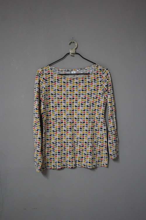 Retro Print Cute Top (Large)