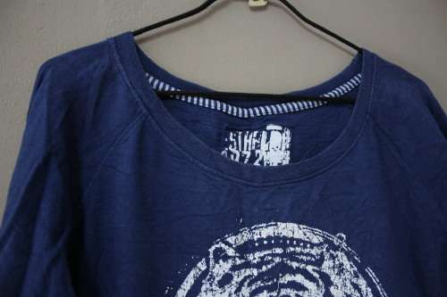 Blue Sweat Shirt with Tiger Detail (Small / Medium)