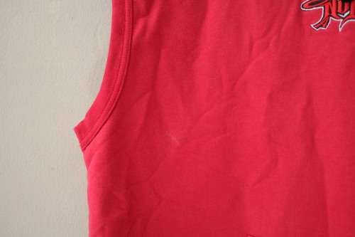 Vintage `No Fear` Sleeveless Hoodie (Large)