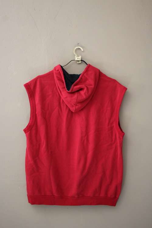 Vintage `No Fear` Sleeveless Hoodie (Large)