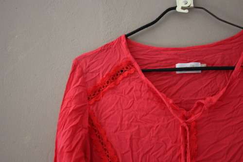 Coral Boho Top (Small)