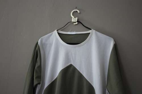 Vintage Olive and Cream Top (Small / Medium)