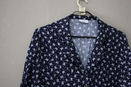Navy and White Button Up Shirt (Size 38)