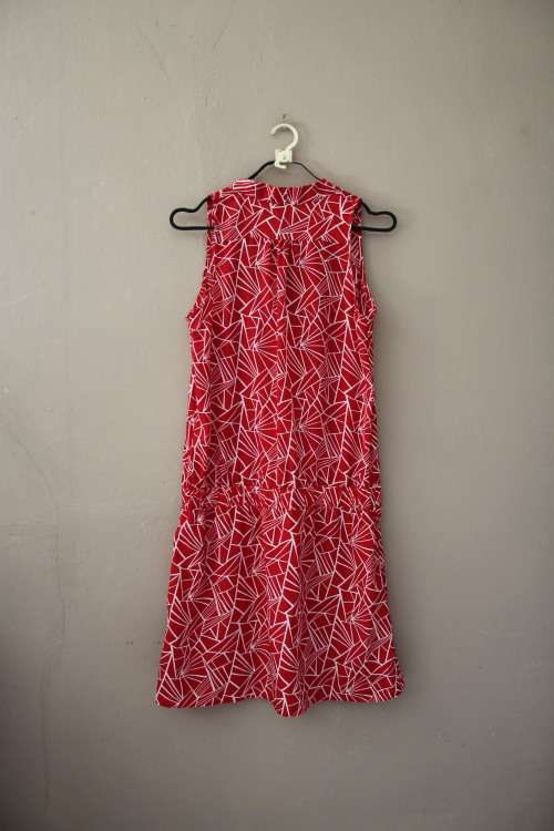 Vintage Red and White Dress (Size 12)