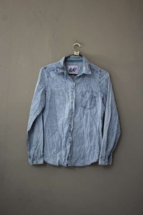 Acid Wash Denim Look Top (Medium)