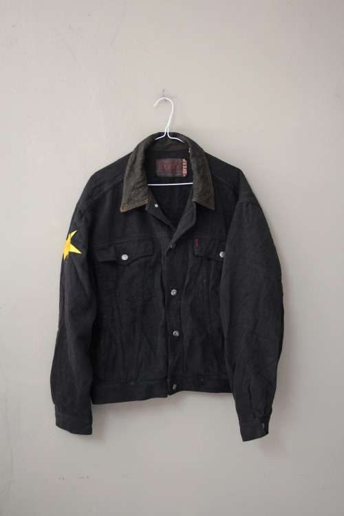 Black Vintage Denim Jacket (Large / XL)