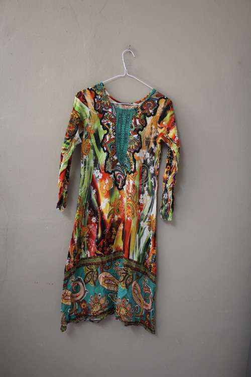 Boho Cotton Dress (Small)