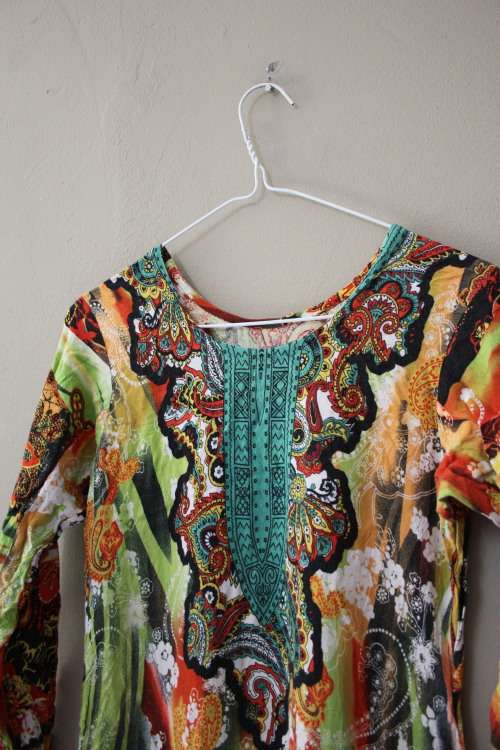 Boho Cotton Dress (Small)