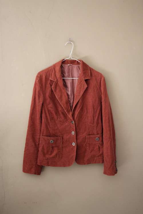 Vintage Dusty Red Corduroy Jacket (Small / Medium)