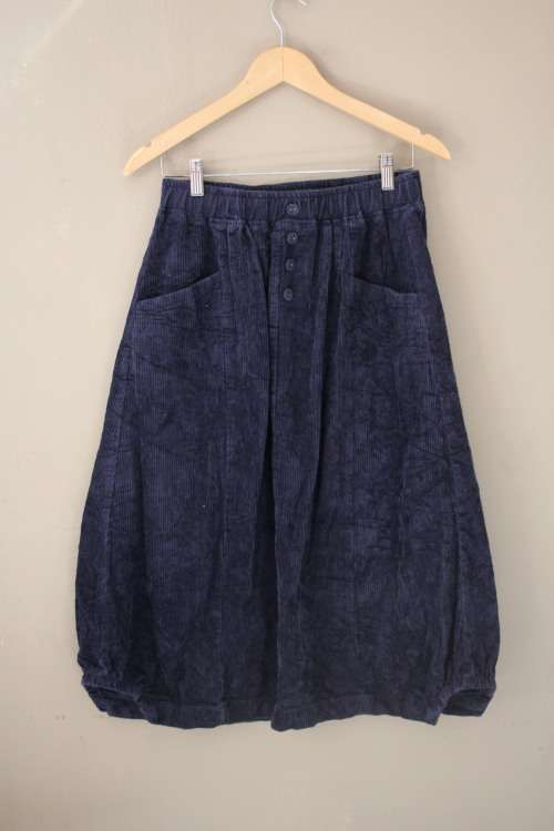 Vintage Blue Corduroy Skirt (Small)