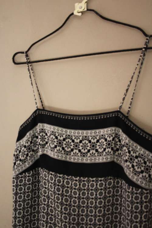 Vintage Black and White 90`s Dress by Woolworths (Size 12)