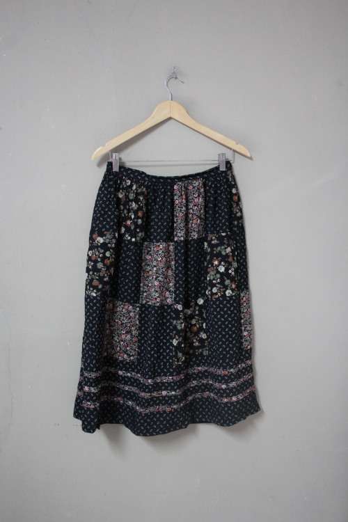 Vintage Patchwork Skirt (Medium)