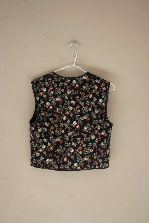 Vintage Floral Waist Coat (Small)