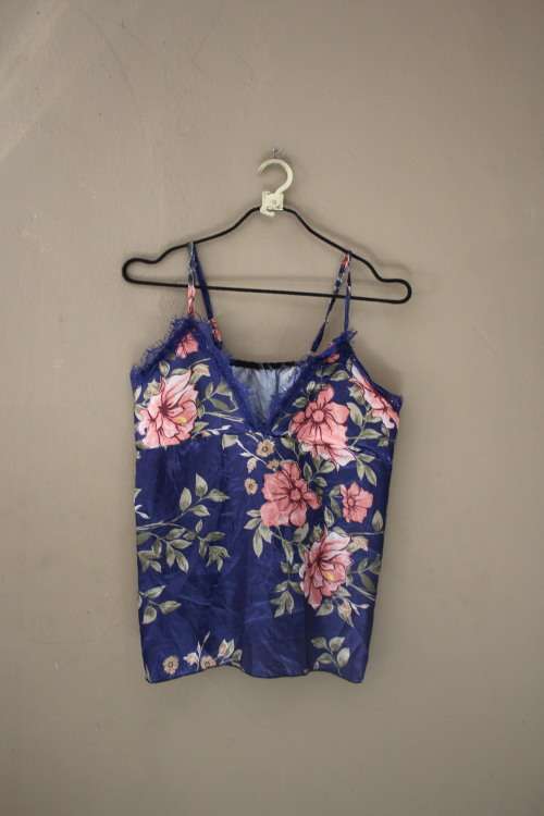 Vintage Blue Floral Cami (Meduim / Large)