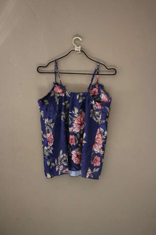 Vintage Blue Floral Cami (Meduim / Large)