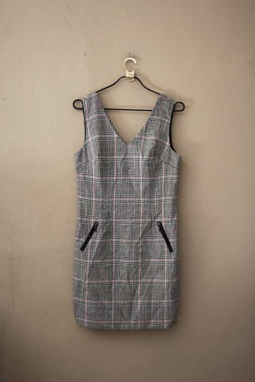 Cute Vintage Check Dress (Medium)