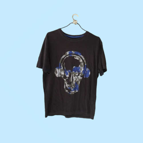 Black Skull T Shirt (Large)