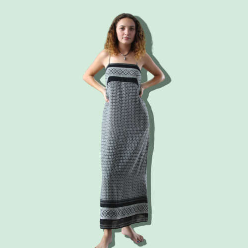 Vintage Black and White 90`s Dress by Woolworths (Size 12)