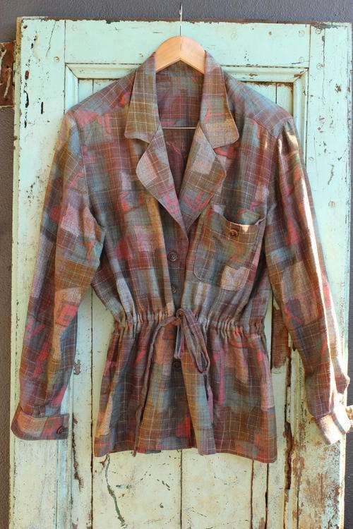 Multi Coloured 90's Light Weight Jacket (Medium) **Free Vintage Gift per Order**