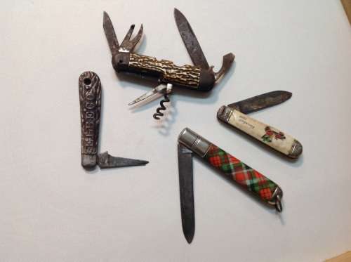 Vintage collection pocket knives. Job lot