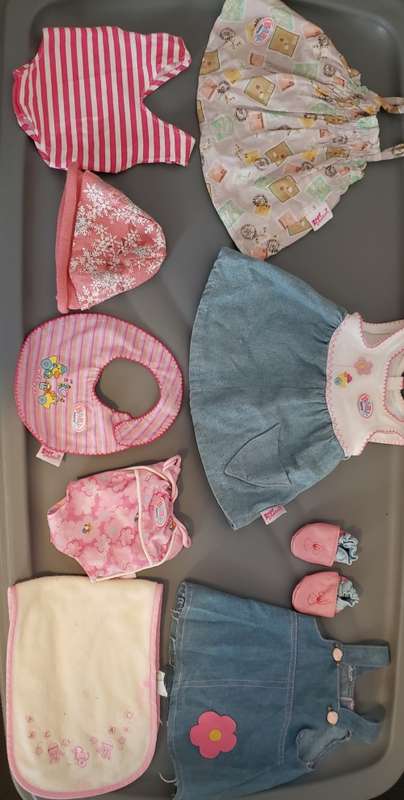 Baby Born Doll with Princess dress and crown. Comes with Additional clothing - 40 Pieces