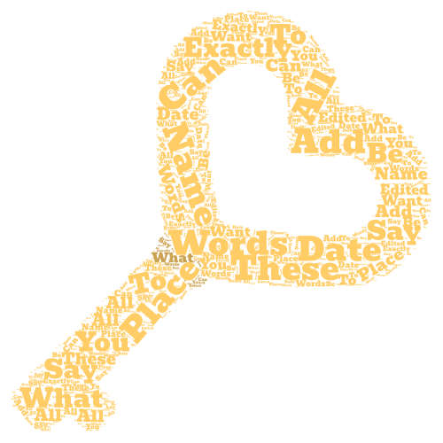 Valentines Hearts Personalised Name / word Art Download and print at home Custom Word art