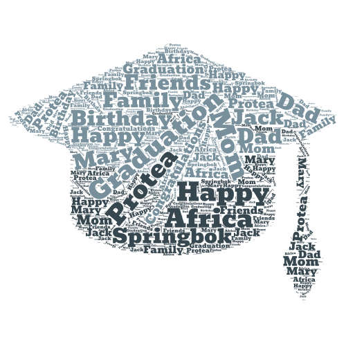 Graduation University Preschool Personalised Name / word Art Download and print at home