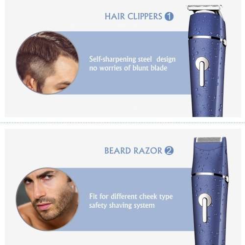 SURKER 2 in 1 Electric Hair Clipper Beard Shaver Trimmer Razor Multifunctional Rechargeable Tools