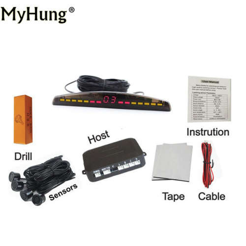 Car Parking Sensor Assistant [Smarter \ Faster \ Safer ] 4 x Sensors plus LED monitor