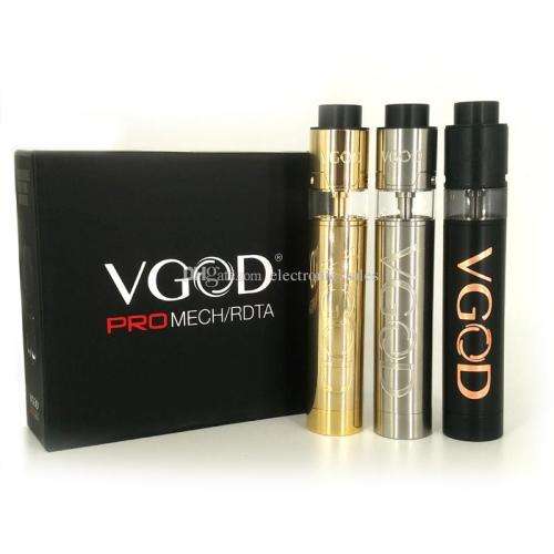 ELITE VGOD Pro Mech Mod With VGod TrickTank RDTA Kit / BATTERY INCLUDED - BLACK
