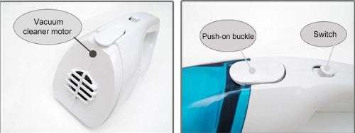 Portable car vacuum cleaner