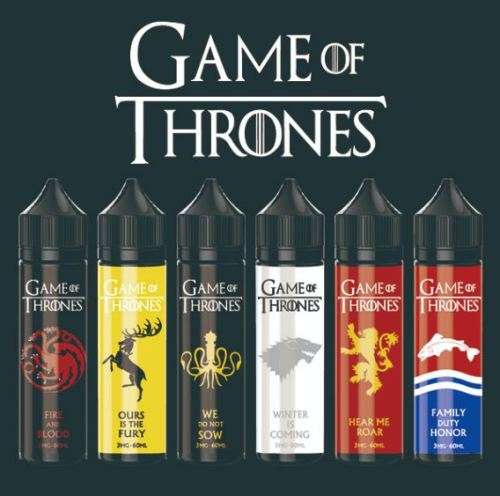 GAME OF THRONES E-LIQUID VAPE JUICE / 4 BOTTLE 60ML VALUE PACK DEAL