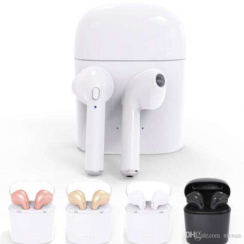 i7S TWS Bluetooth Earphone Twins Wireless Earbuds With Charging Case - WHITE ONLY