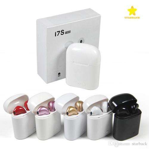 i7S TWS Bluetooth Earphone Twins Wireless Earbuds With Charging Case - WHITE ONLY