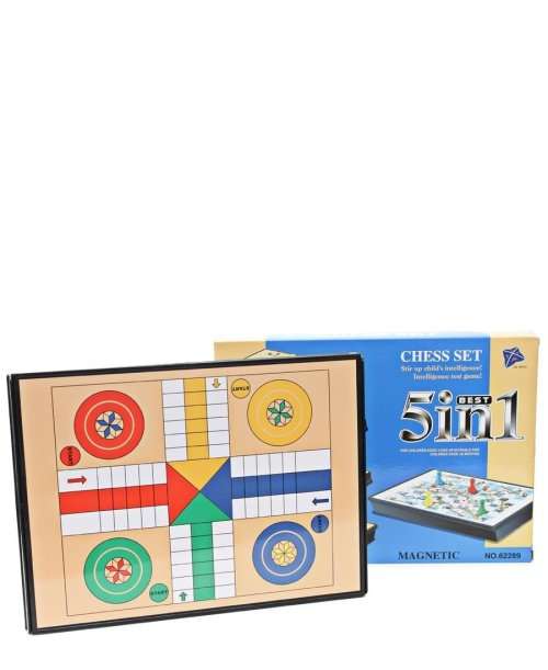 CHESS SET / 5 IN 1 GAMES / STIR UP CHILDS INTELLIGENCE