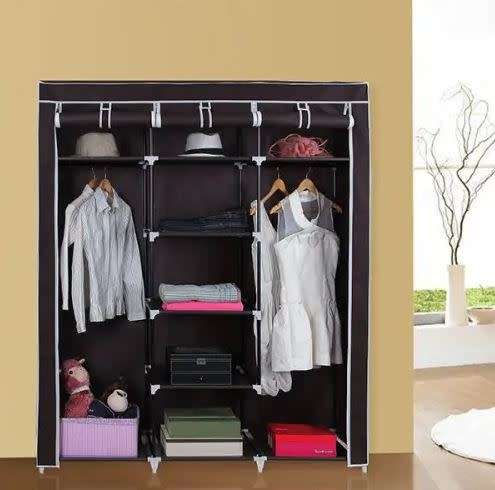 Wardrobe Tripple Storage- Cyan(Dark Blue color Only)
