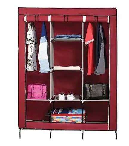 Wardrobe Tripple Storage- Cyan(Dark Blue color Only)