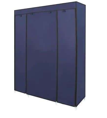 Wardrobe Tripple Storage- Cyan(Dark Blue color Only)