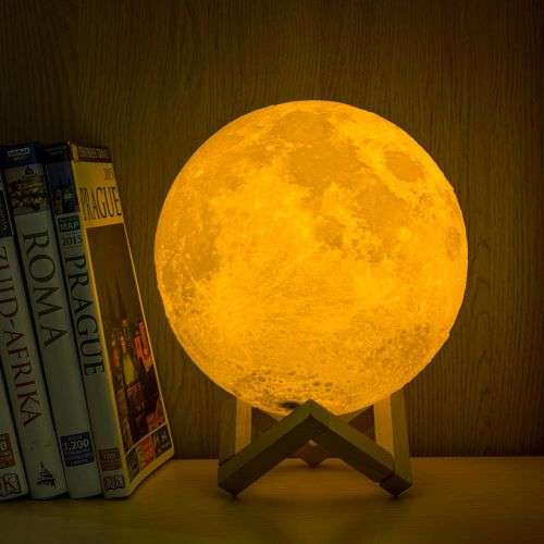 Moon Lamp - Orange light