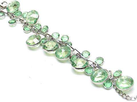 GORGEOUS GREEN LUCITE BRACELET