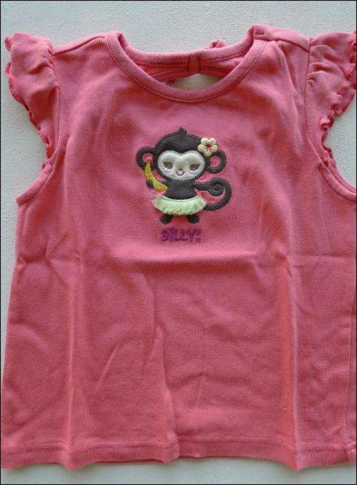 Gymboree Girl 4yrs Island Monkey open back cotton tee â Excellent used condition !