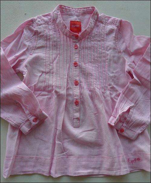 ESPRIT Girl 5yrs striped voile pin tuck blouse - EXCELLENT used condition !