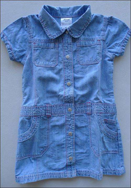 JK Girl 4yrs denim button up shirt style dress - EXCELLENT used condition !