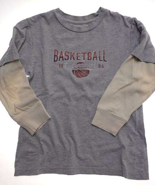 Gap boys age 6-7 long sleeved crew neck top Basketball EXCELLENT used condition